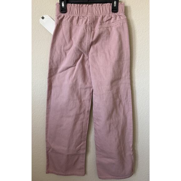 Vanilla Star Mauve High Rise Wide Leg Elastic Waist Girls Jeans Pants Size 12 - Picture 4 of 6